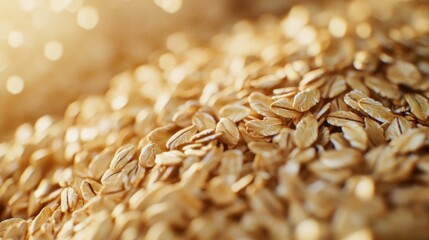 Obraz premium Closeup of Rolled Oats