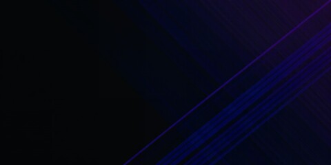 Obraz premium Abstract blue lines on a black background.