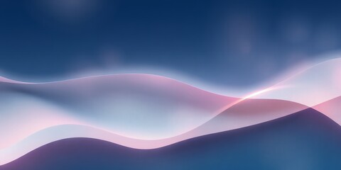 Fototapeta premium Abstract blue and pink wave background.