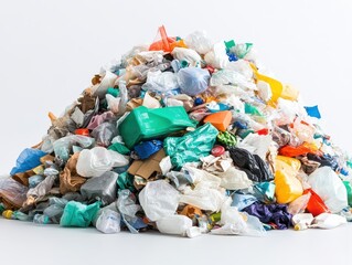 Large Pile of Mixed Plastic Trash