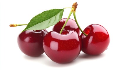 Close-up of Ripe Cherries