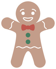 Obraz premium Gingerbread Man | Christmas Character | Cute Vector Illustration