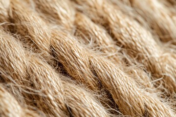 Fototapeta premium Texture de jute beige avec de gros fibres pour un look naturel et authentique