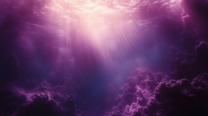 soft, radiant light rays cutting through a dark background, creating a mystical and abstract atmosphere. Ideal for themes of hope, enlightenment, or introspection
