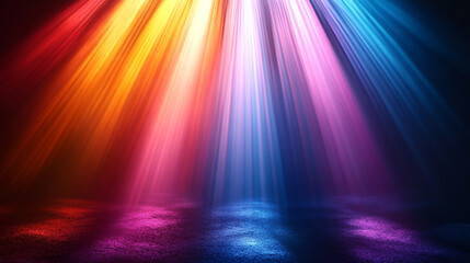 soft, radiant light rays cutting through a dark background, creating a mystical and abstract atmosphere. Ideal for themes of hope, enlightenment, or introspection