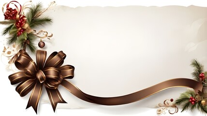 christmas background with branches and cones