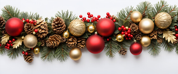 Merry Christmas and happy New Year background gen. AI	