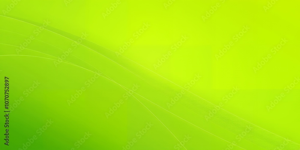 Poster abstract green background with subtle lines.