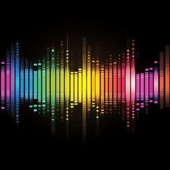 Colorful Music Equalizer Background