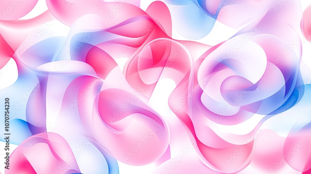 Poster Soft Gradient Blobs in Pastel Tones