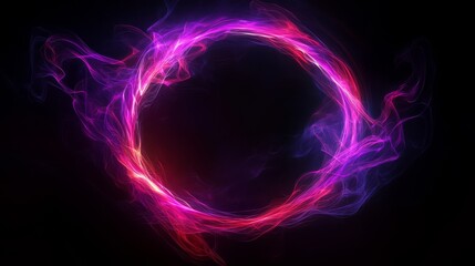 Obraz premium Stunning visual representation of generative AI art in a dark background.