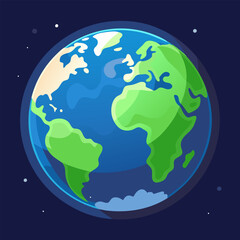 ozone planet earth vector illustration
