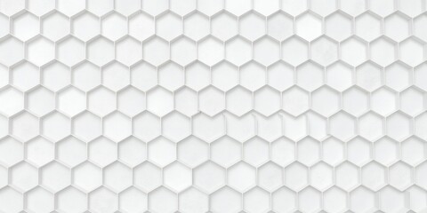 White hexagonal pattern, a modern design.