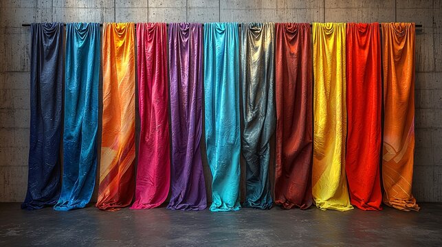 Unity in Diversity - Collection of LGBTQ+ Flags Representing Various Identities and Communities Hanging on a Wall