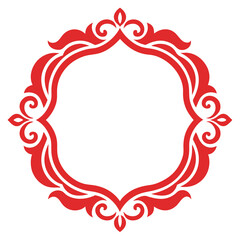 Simple decorative frame border with ornament