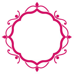 Simple decorative frame border with ornament