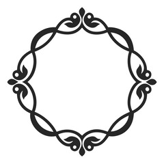 Simple decorative frame border with ornament