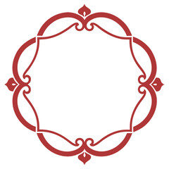 Simple decorative frame border with ornament