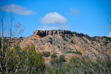 Juniper-Sunflower-Roho trails in Palo Duro Canyon State Park, in the state of Texas, USA