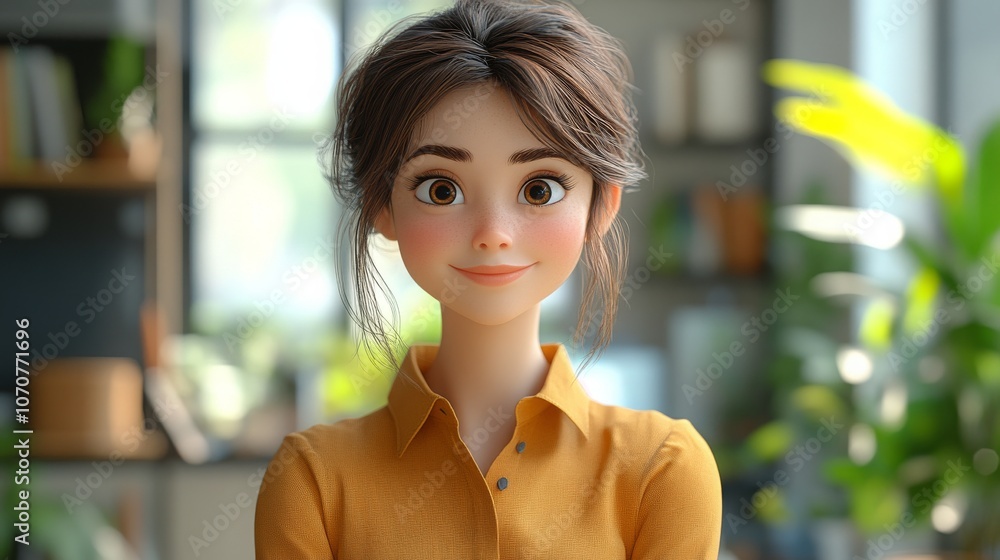 Poster ai avatar assists with effective time management strategies in a modern workspace