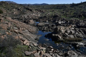 The Kite Trail at Wichita Mountains Wildlife Refuge, on a sunny day in Oklahoma, United States