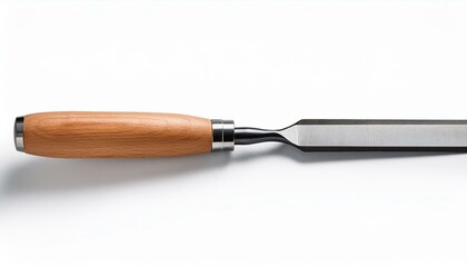 Fototapeta premium Modern chisel isolated on white. Carpenter's tool on isolate White background, PNG