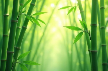 Bamboo background with daylight