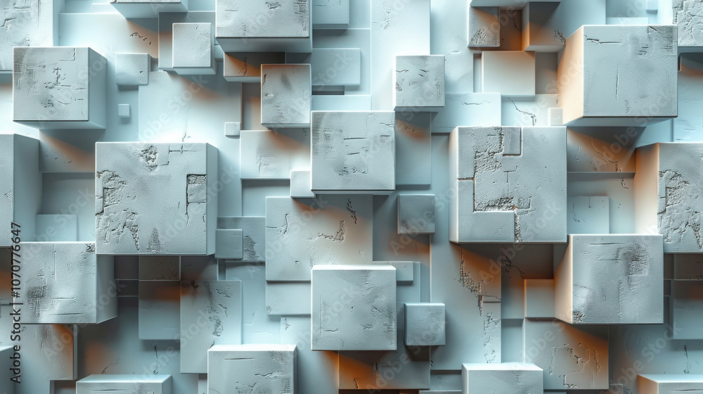 Aufkleber modern and stylish 2d vector background, featuring square shapes, dynamic composition. smooth gradie