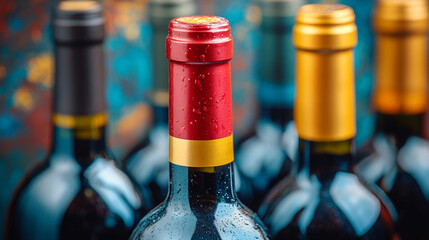 Dimly lit wine cellar filled with rustic wooden shelves holding an array of vintage wine bottles. The warm ambiance and organized chaos evoke a sense of tradition, luxury, and history