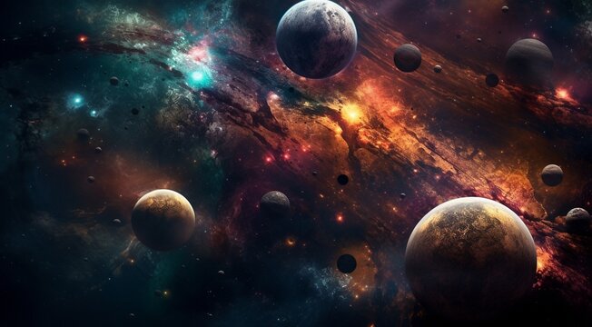 planets in the spache, planets in the dark