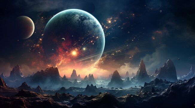 planets in the spache, planets in the dark