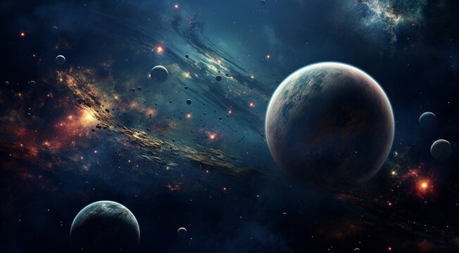planets in the spache, planets in the dark