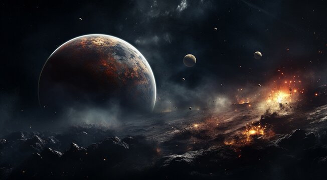 planets in the spache, planets in the dark