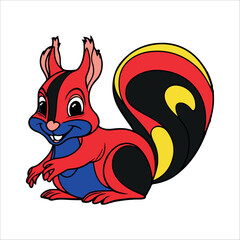 Rabbit illustration on white background vector