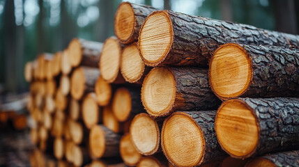 Close-up of a log wall, showcasing natural wood textures and intricate grain patterns. Symbolizes resilience, history, and nature's beauty, reflecting strength and simplicity in earthy tones