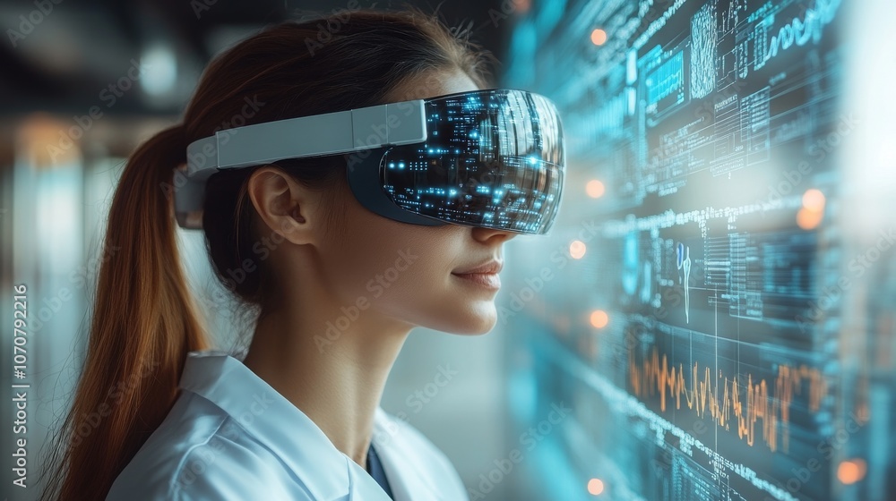 Poster virtual assistant avatars projected in augmented reality during a tech demonstration