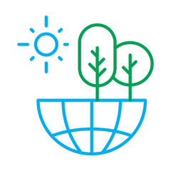 Wild Harvested Icon – Sun Over Basket, Representing Natural, Foraged, and Environmentally Respectful Sourcing