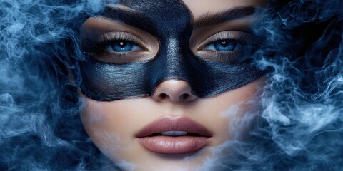 Obraz premium Peel-off mask tube Commercial poster Product photogra