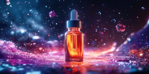 Serum ampoule Commercial poster Product photography c