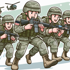 soldier with a rifle