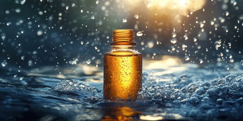 Serum ampoule Commercial poster Product photography c