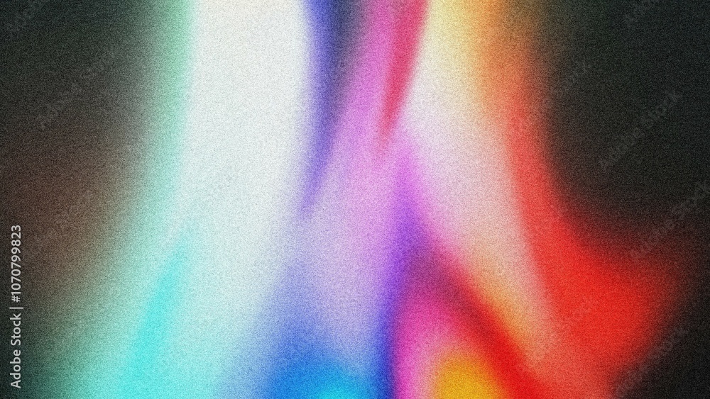 Poster vivid color gradient flow. abstract image of vibrant hues blending seamlessly, evoking feelings of e