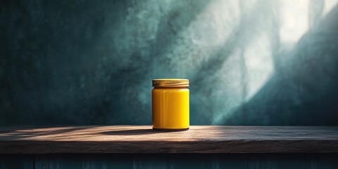 Sunblock cream jar Commercial poster Product photogra