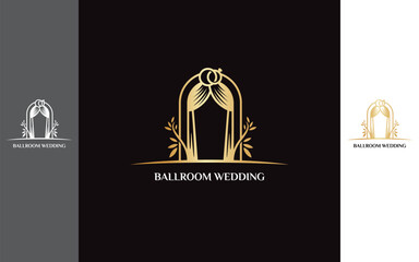 Wedding Ballroom Modern and Luxury Logo
