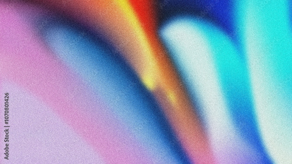 Poster colorful abstract curves. vibrant hues blend seamlessly creating a dynamic flow. evokes feelings of 