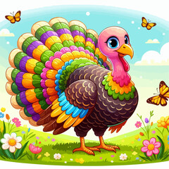 country with a peacock beautiful turkey