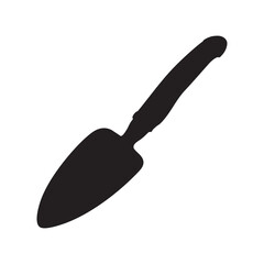 Garden Trowel Silhouette Vector Illustration