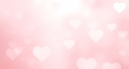 pink valentine day background with hearts