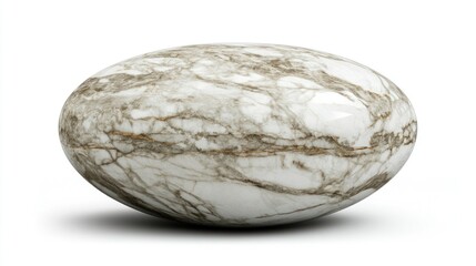 Fototapeta premium Marble with a subtle touch of gold, showcasing luxury and refined taste, isolated on white.