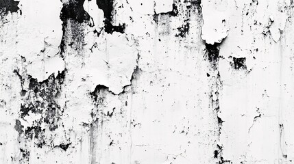 Fototapeta premium White Wall With Peeling Paint